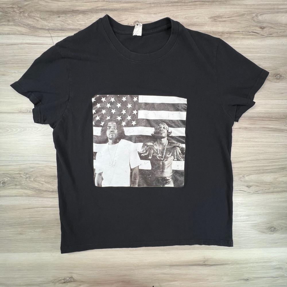 Black Graphic T Shirt OutKast  Hip Hop Rap Music Tee men's‎ small